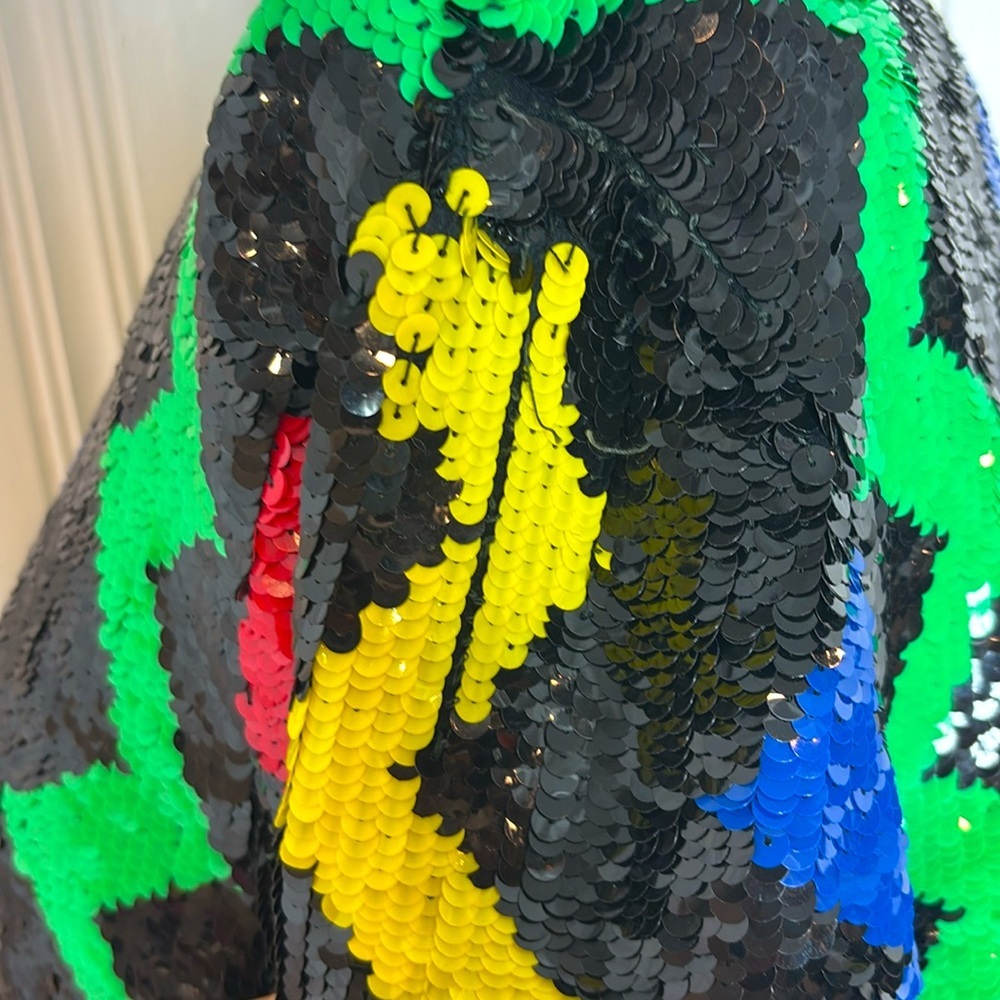 Colorful Sequin Zigzag Jacket - Picture 5 of 10